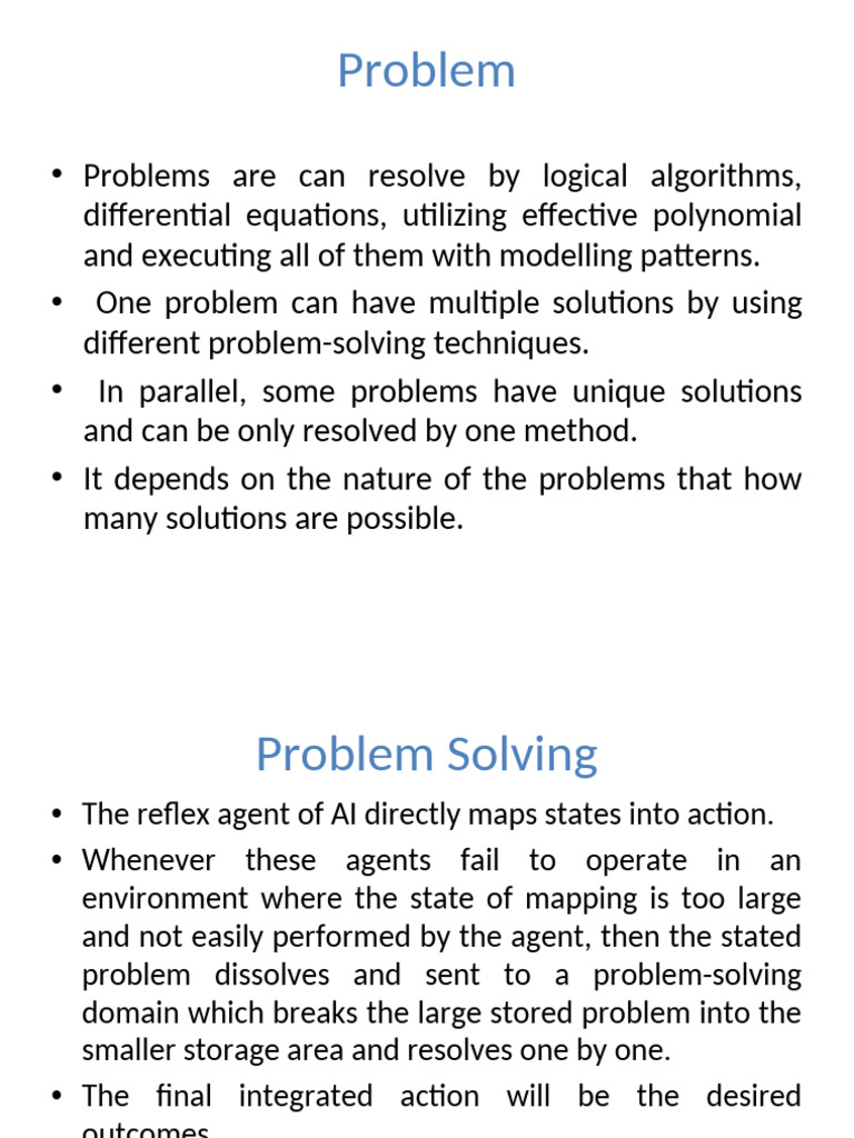 AI Problem Solving Techniques Explained | PDF | Artificial Intelligence ...