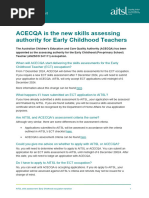 ACECQA Qualification Assessment Guide | PDF | Pedagogy | Teachers