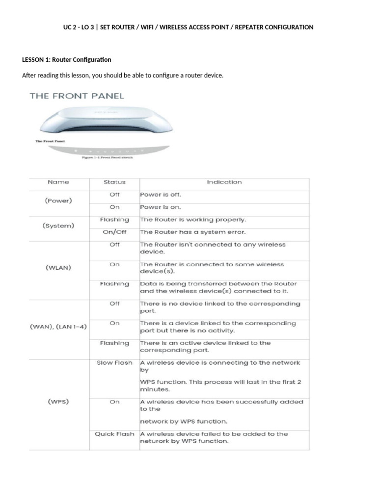 Router and Access Point Configuration Guide | PDF | Wi Fi | Wireless ...