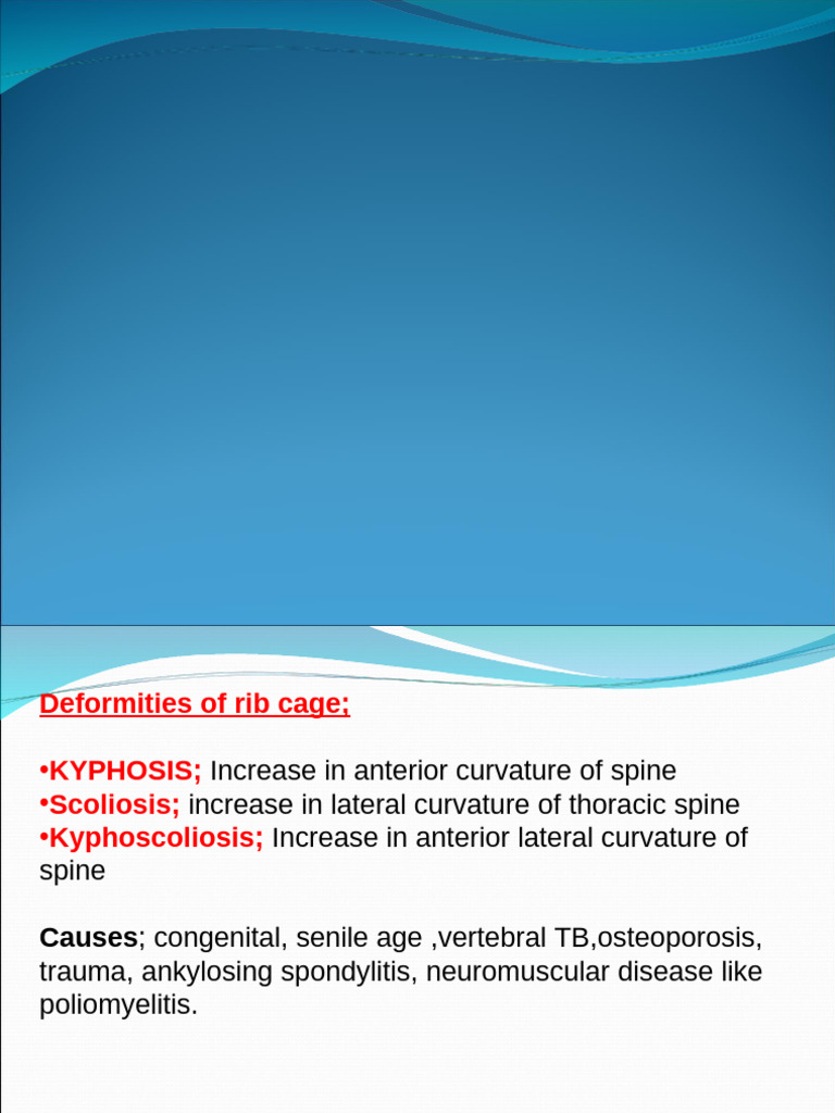 Rib Cage Deformities and Treatments | PDF | Thorax | Diseases And Disorders