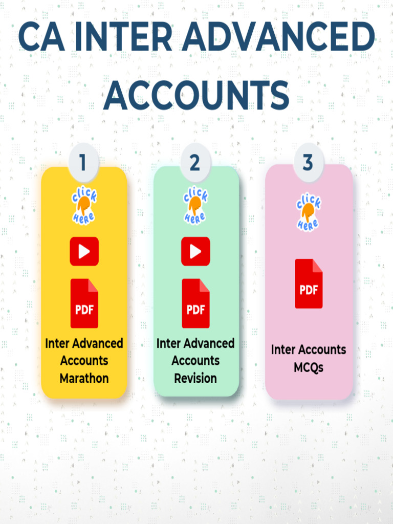 CA Inter Advanced Accounts | PDF