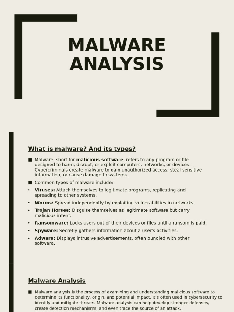 Malware Analysis (Autosaved) | PDF | Malware | Security