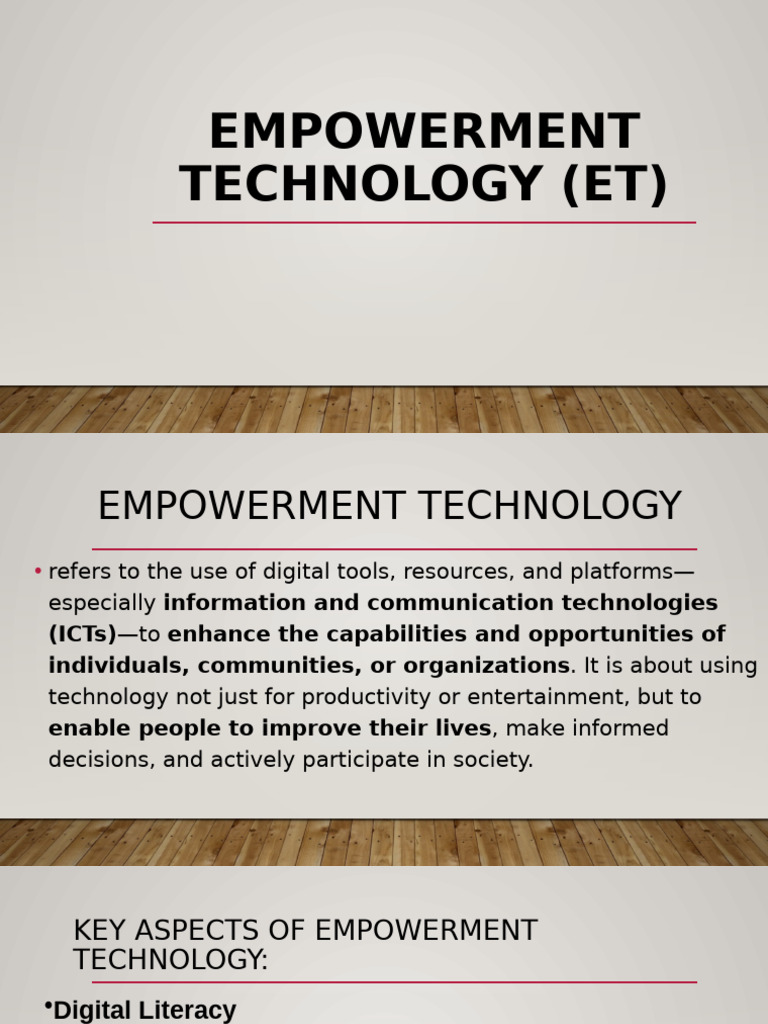 Digital Advocacy in Empowerment Technology | PDF | Empowerment ...