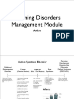 Learning Disorders Management Module: Autism