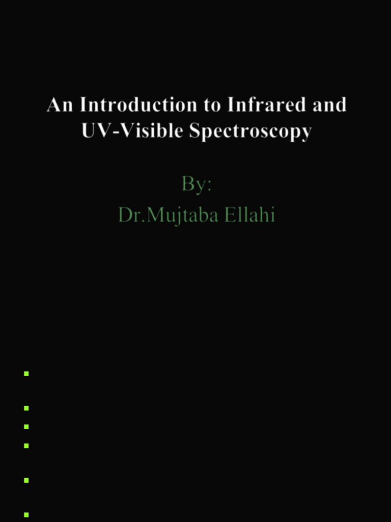 Infrared and UV-Visible Spectroscopy Guide | PDF | Infrared ...
