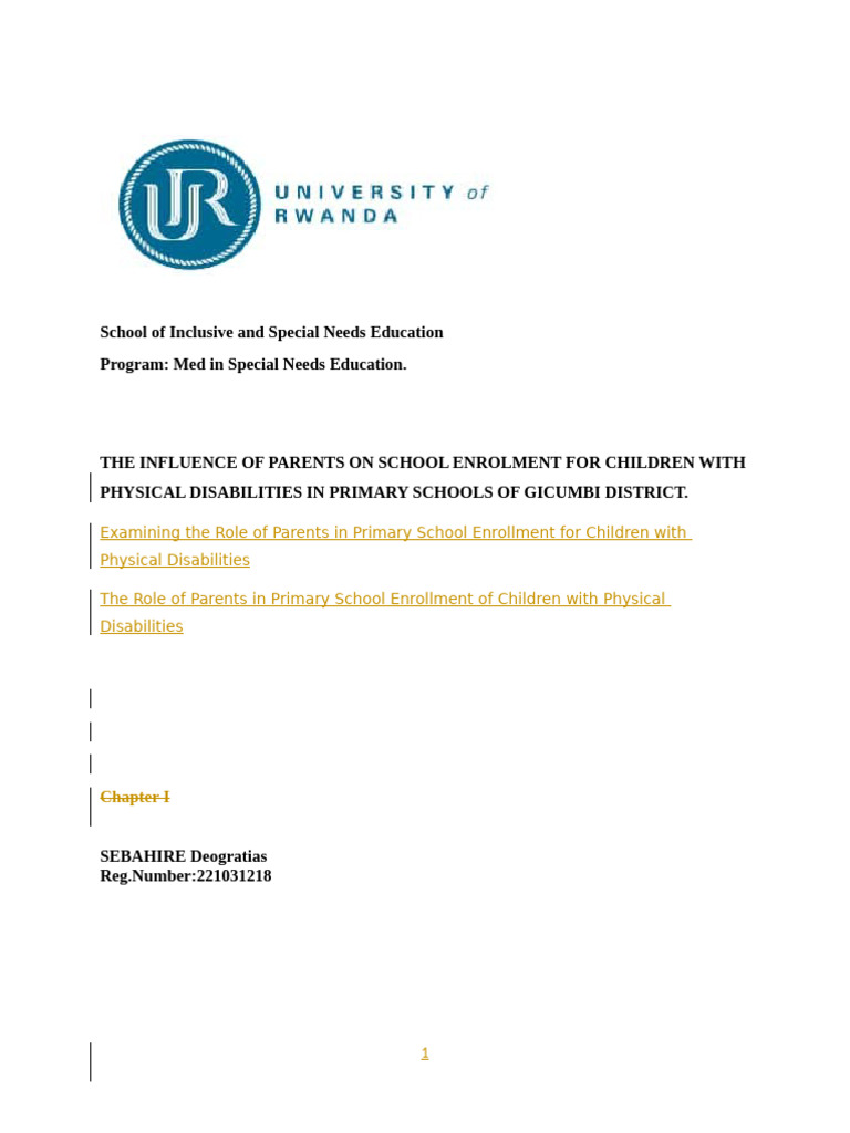 With Comments Chapter I - For - MSNE - Research by Deogratias SEBAHIRE ...