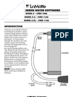 Model S Series Wa Ter Soft Eners: in Tro Duc Tion
