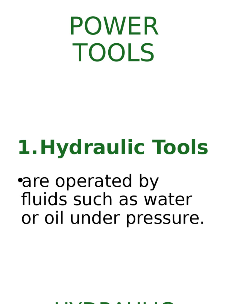 5.2. Power Tools | PDF