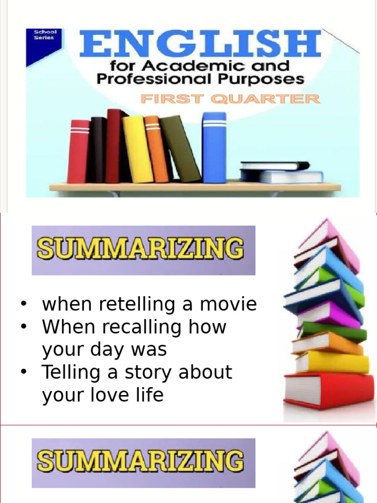Effective Summarizing Techniques | PDF