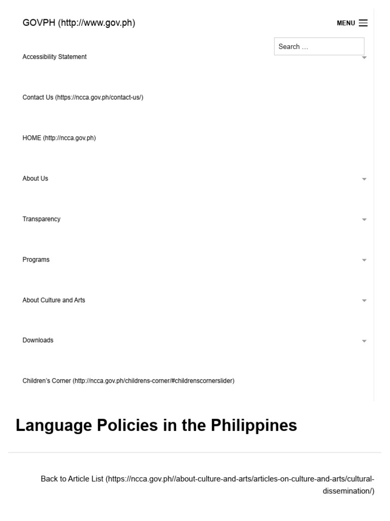 Language Policies in the Philippines | PDF | Multilingualism | English ...
