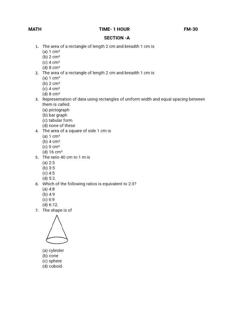 Class 6 Math New | PDF
