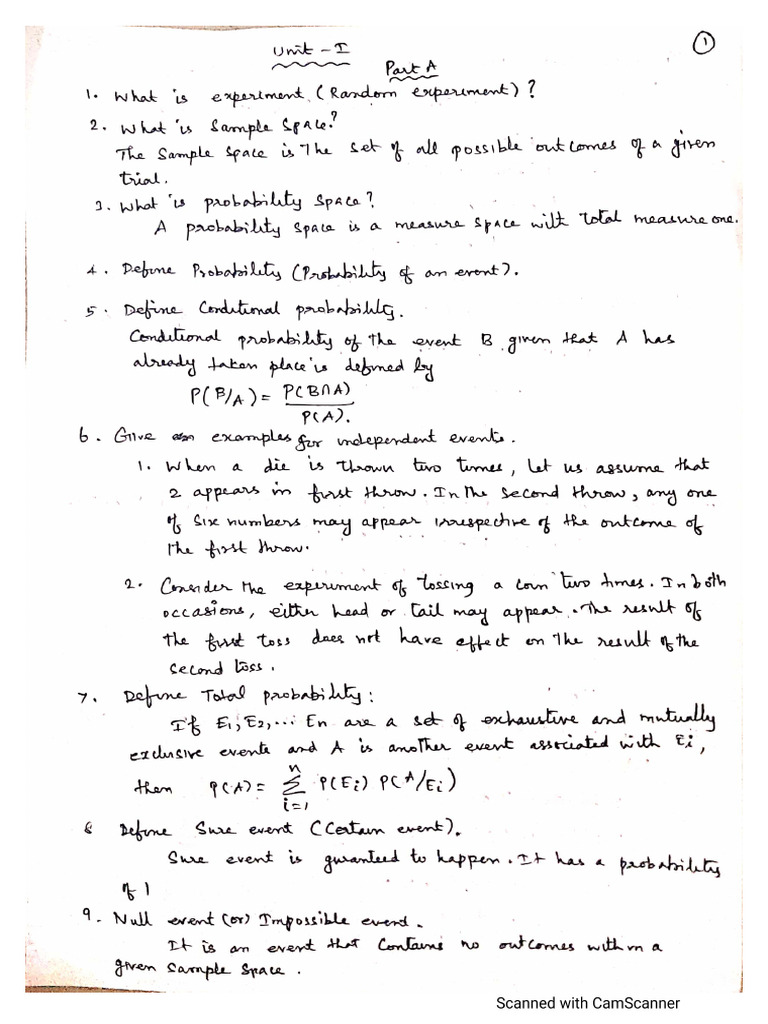 Unit I - 2 Marks | PDF