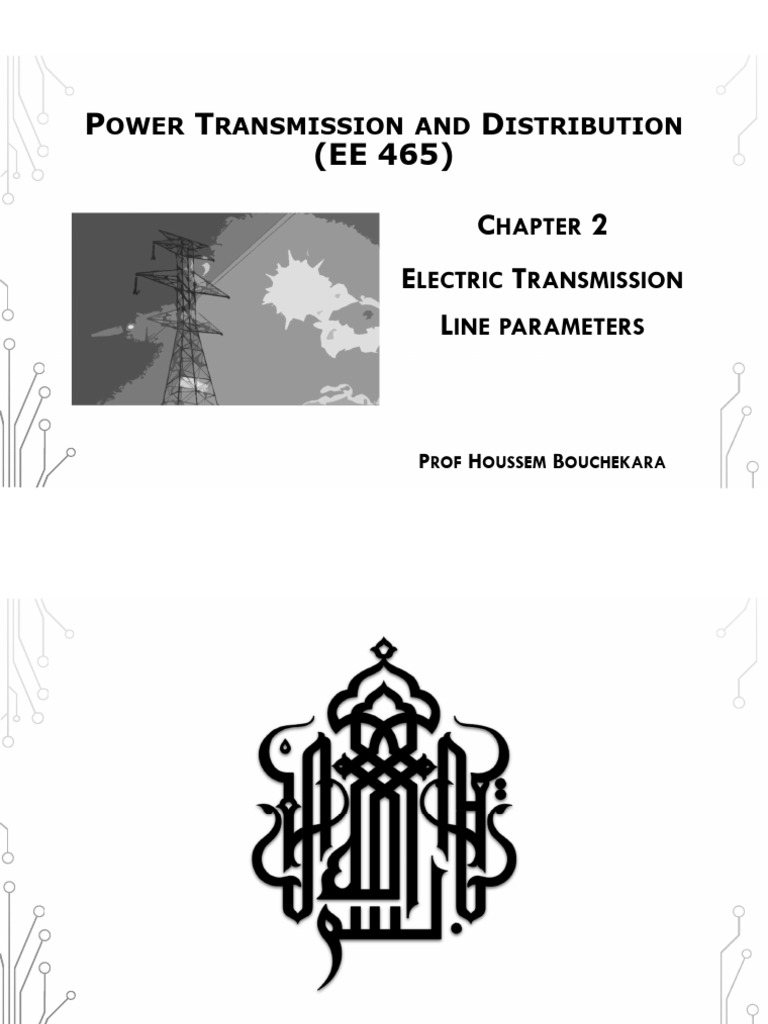 Transmission Line Parameters Overview | PDF | Electric Power ...