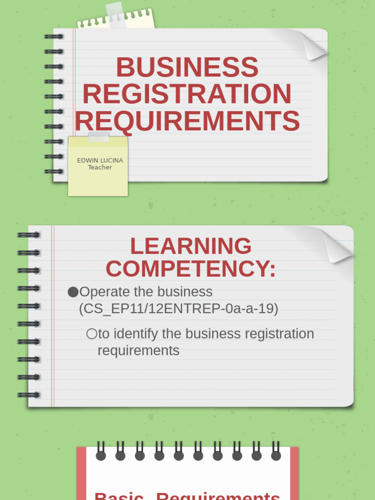 Business Registration Steps in the Philippines | PDF | Bookkeeping ...