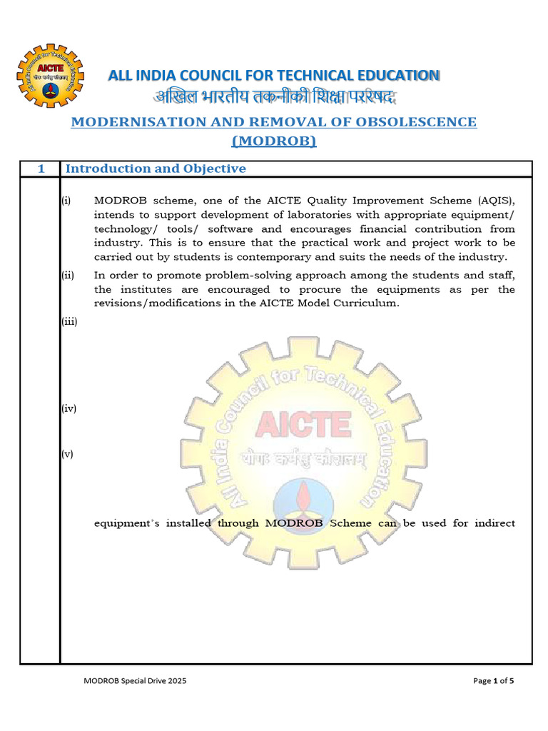 MODROB Scheme Guidelines 12042025 | PDF | Artificial Intelligence ...