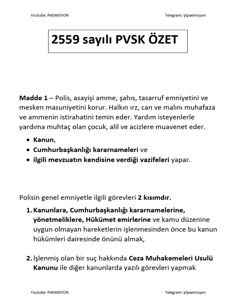 PVSK Özet | PDF
