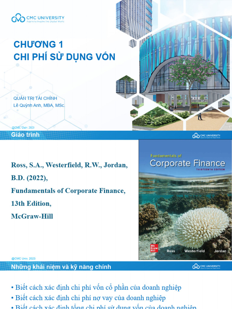 Cmcu - Finc2001 - Financial Management - Chapter 1 W 1,2 c14 | PDF