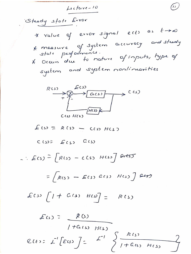 Lecture 10 Control Systems | PDF