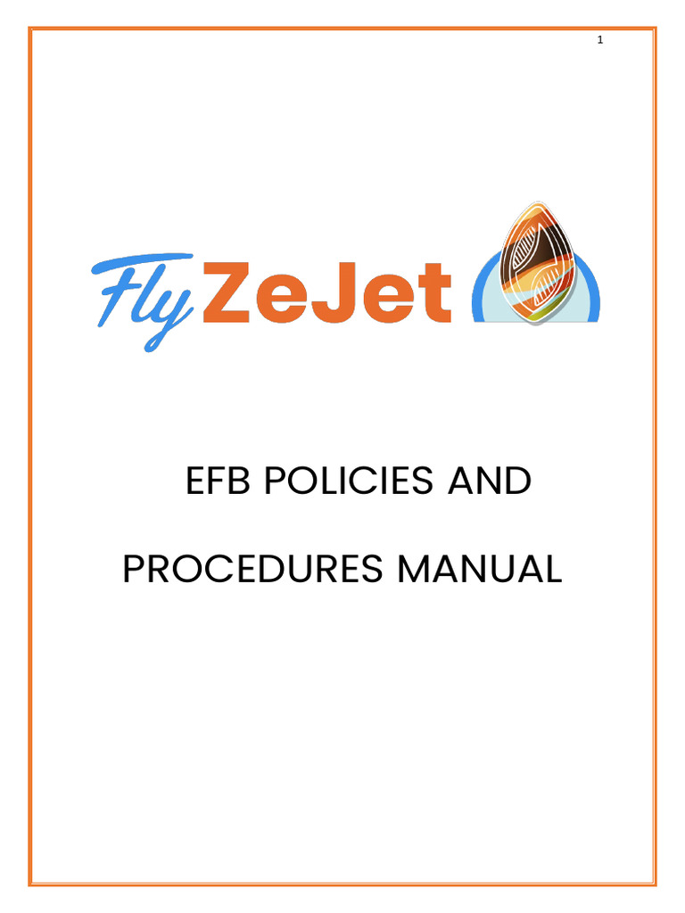 EFB Policies and Procedures Manual | PDF | Databases | I Pad