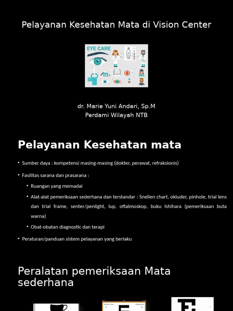 Pelayanan Kesehatan Mata Di Vision Center | PDF