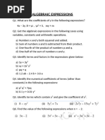 Class 10 Linear Equations Worksheet | PDF