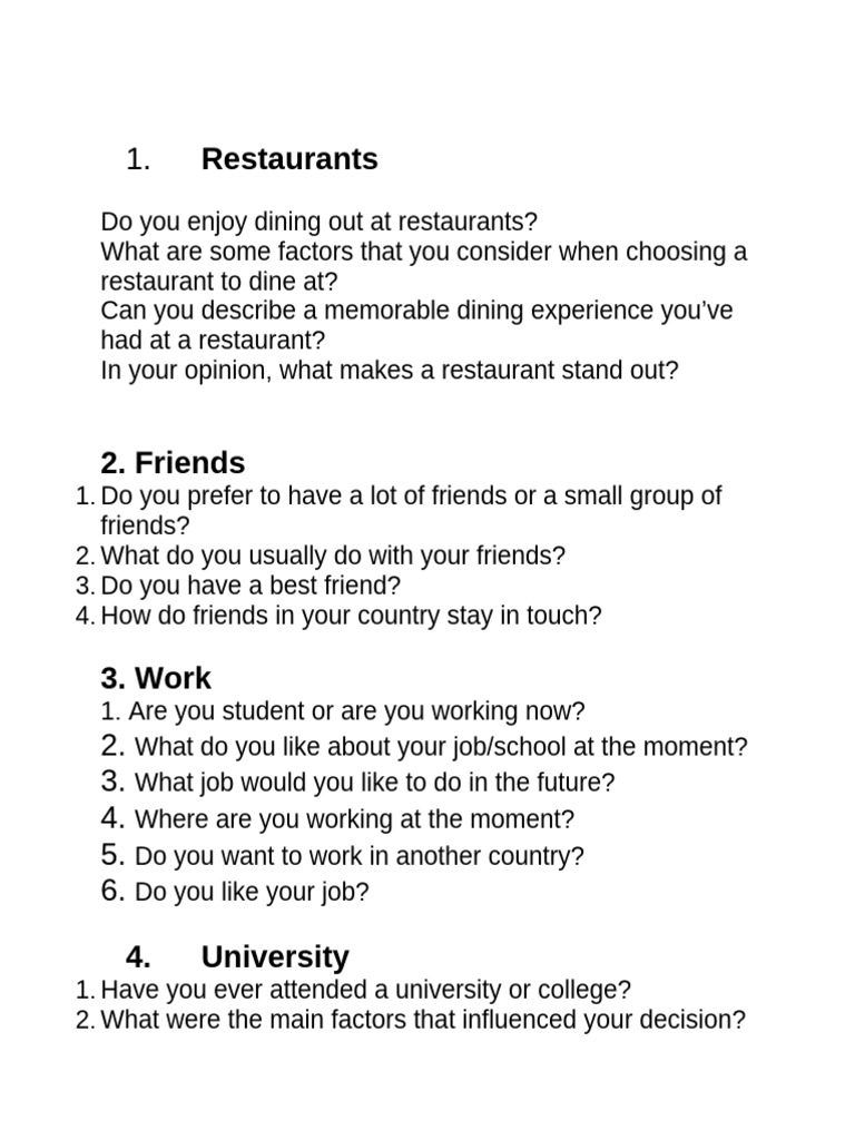 Engaging Conversation Topics for All | PDF