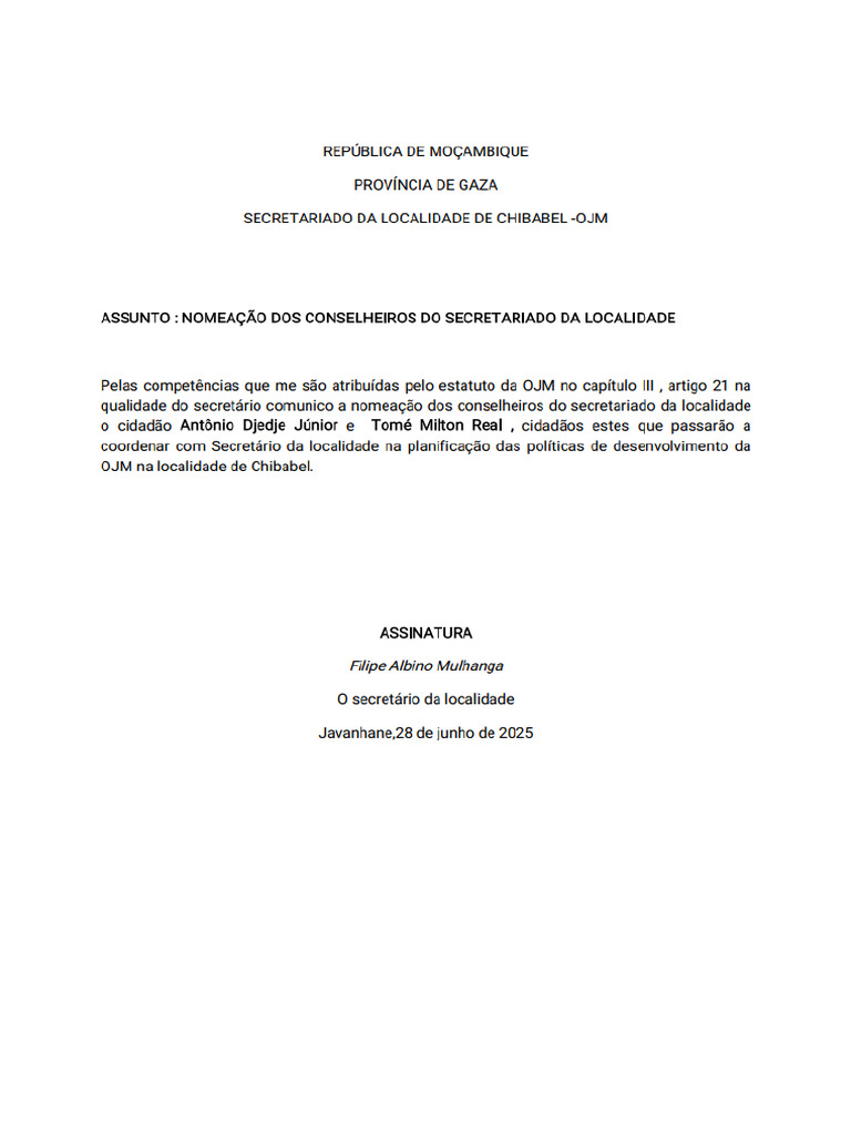 COMUNICADO | PDF