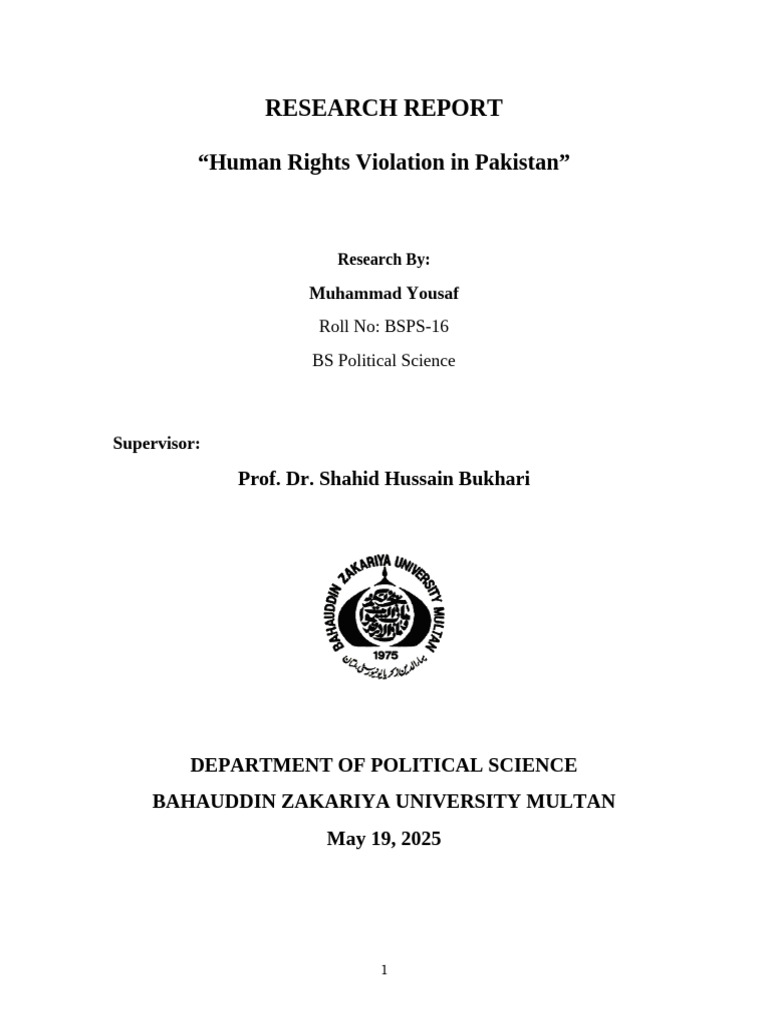 Final Human Rights Research Report | PDF | Human Rights | Discrimination