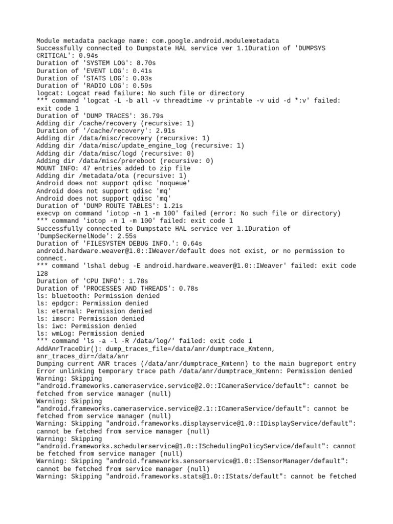 Dumpstate 2025 03 24 21 12 52 Dumpstate - Log 11992 | PDF | Zip (File ...