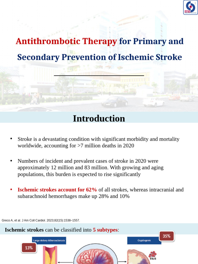 Antithrombotic Therapy for Stroke Prevention | PDF | Stroke ...