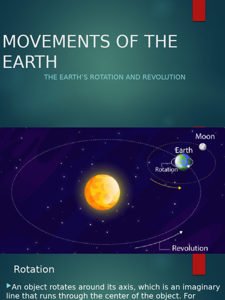Earth Rotation and Revolution Explained | PDF