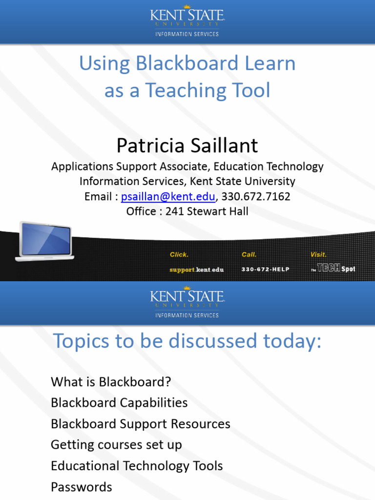BlackBoard GPAD Presentation PDF Educational Technology World