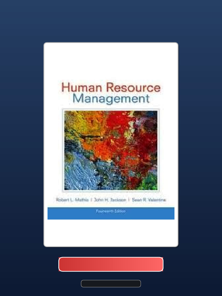 Human Resource Management Mathis 14th Edition Ebook and TestBank Bundle ...