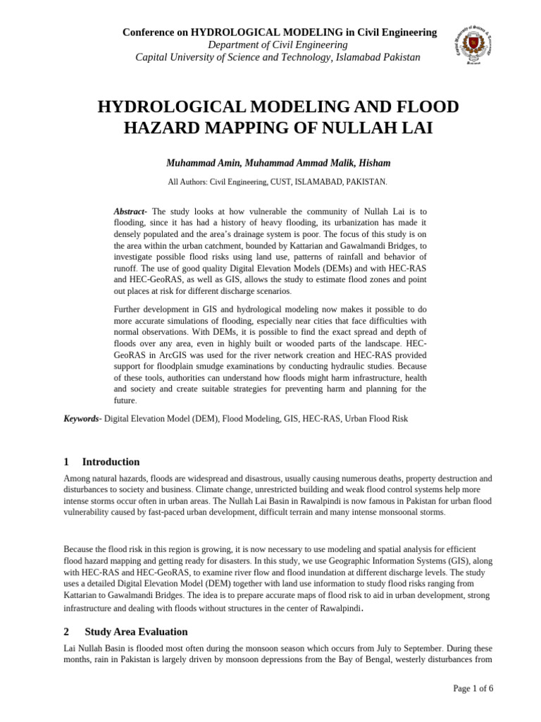 HYDROPROJ2 | PDF | Flood | Hydrology