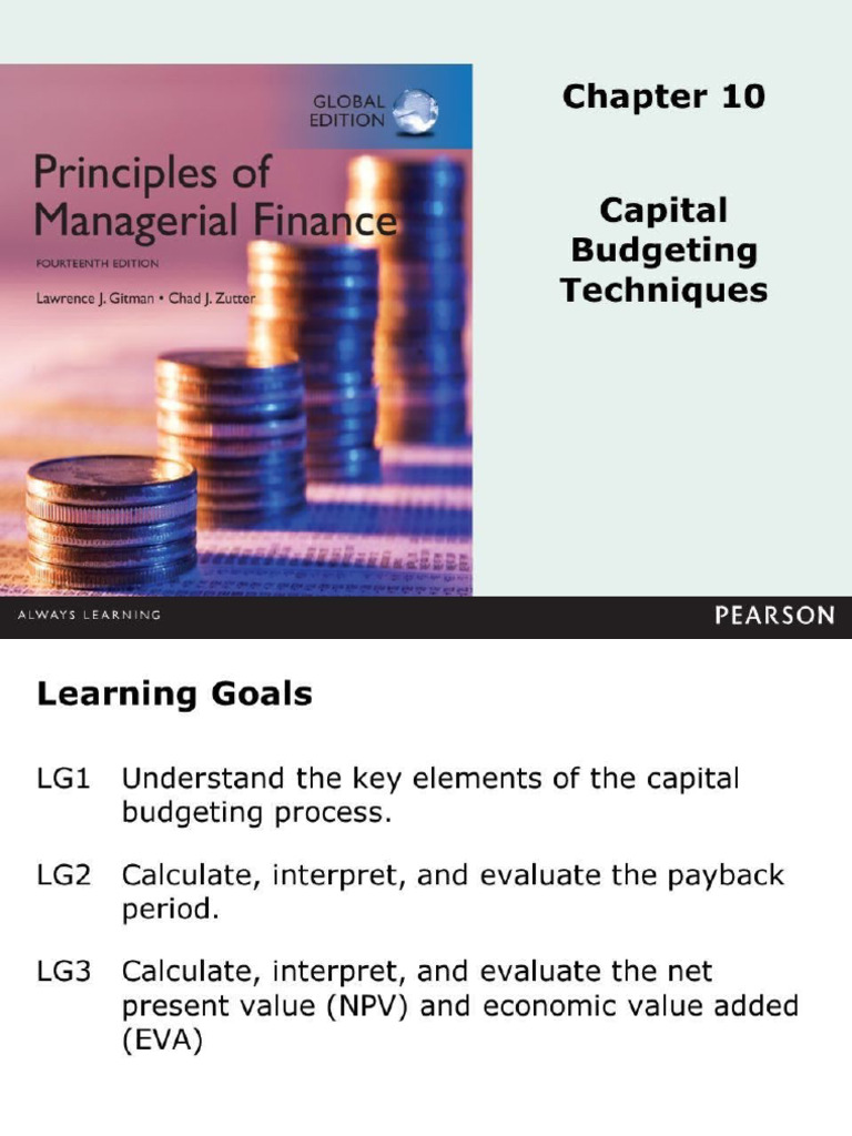Chapter 10 Capital Budgeting Techniques PPT Download | PDF