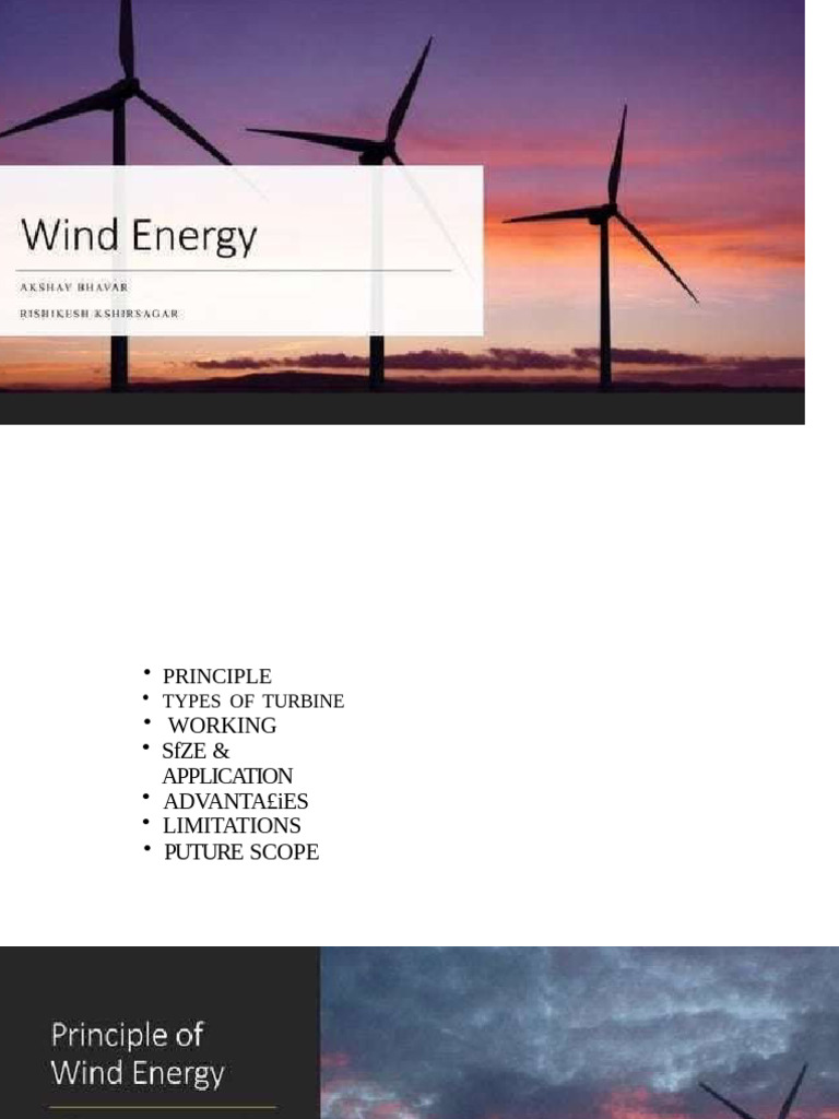 Types and Future of Wind Turbines | PDF