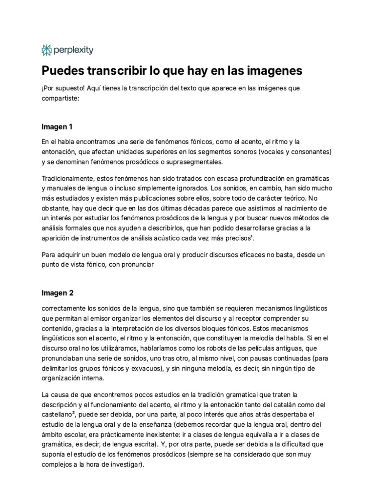Puedes Transcribir Lo Que Hay en Las Imagenes | PDF | Palabra | Ritmo