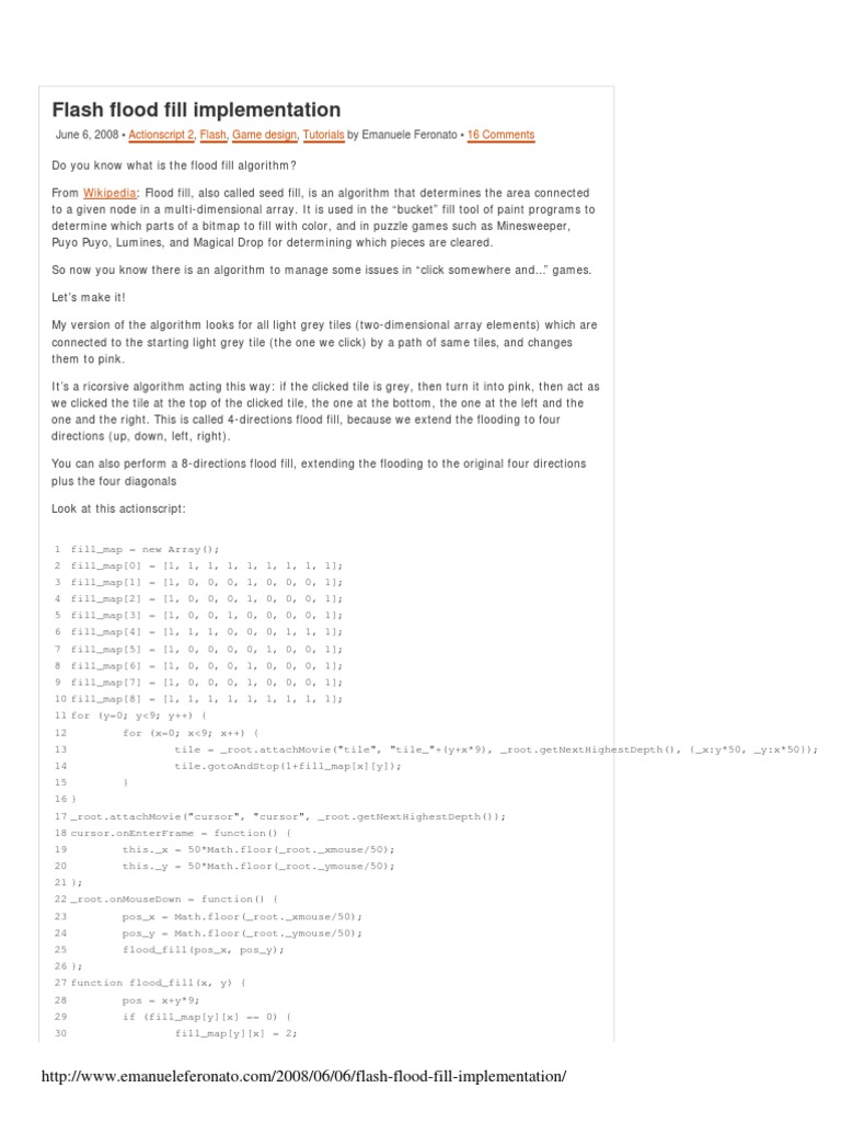 Flash Flood Fill Imp | PDF | Algorithms And Data Structures | Algorithms
