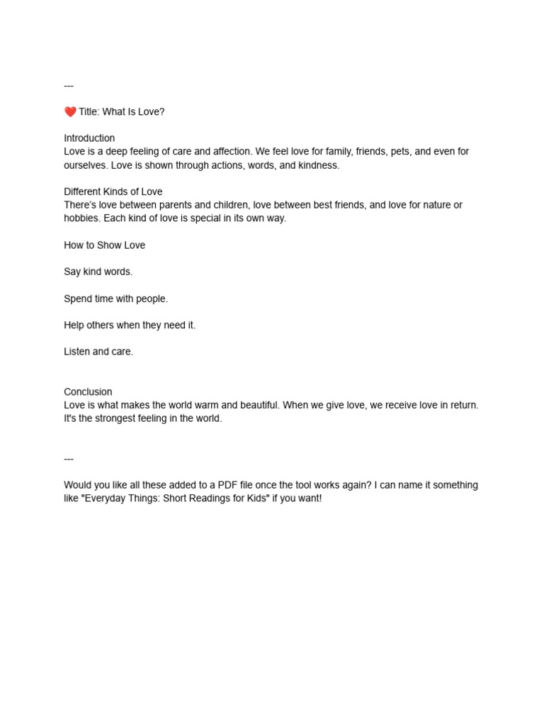 Understanding the Meaning of Love | PDF