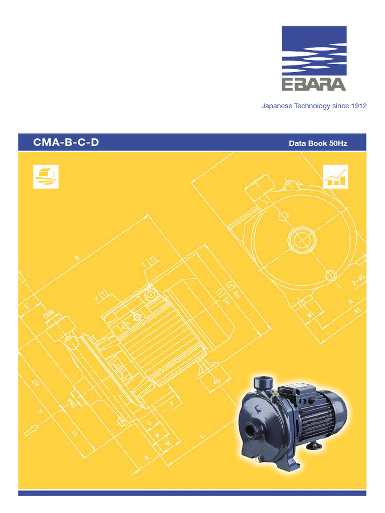 Ebara Cma Centrifugal Pump Datasheet For Sale at M Bond Pumps | PDF ...