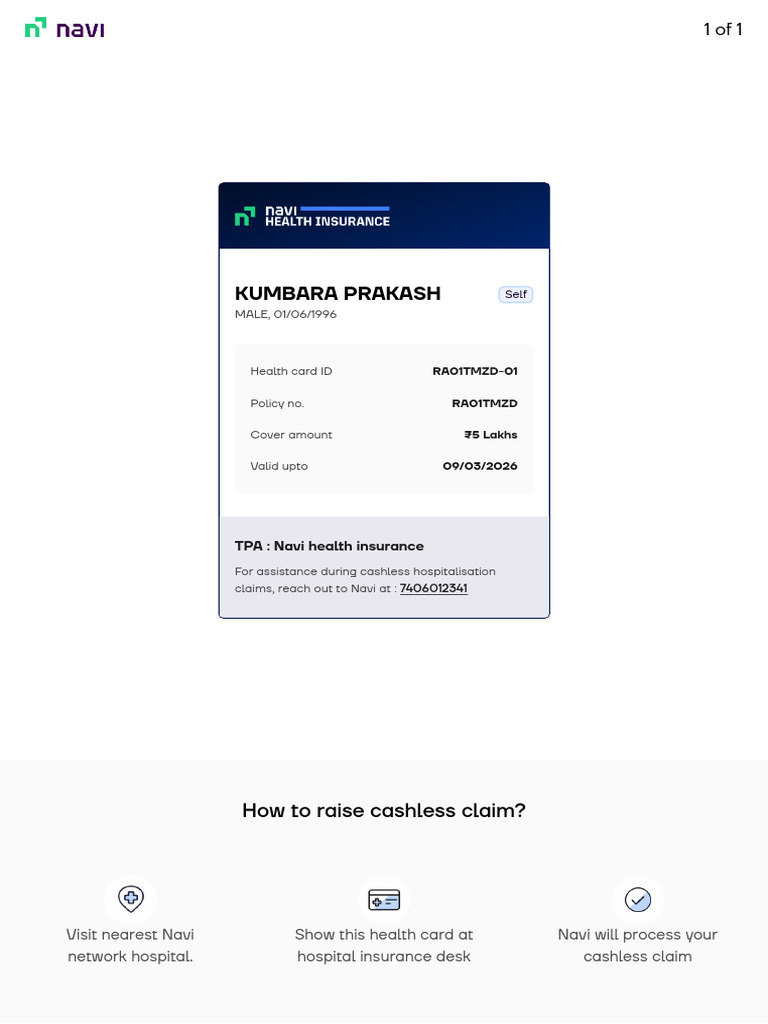 Health Cards | PDF