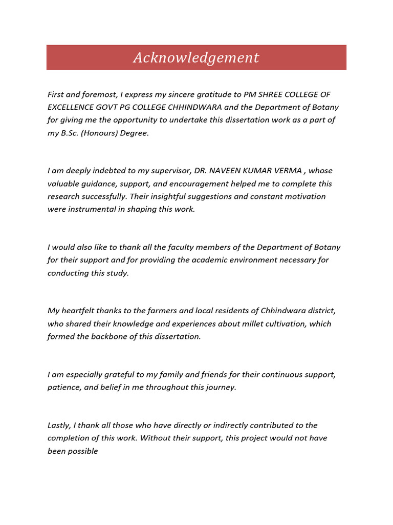 Acknowledgement 1 | PDF