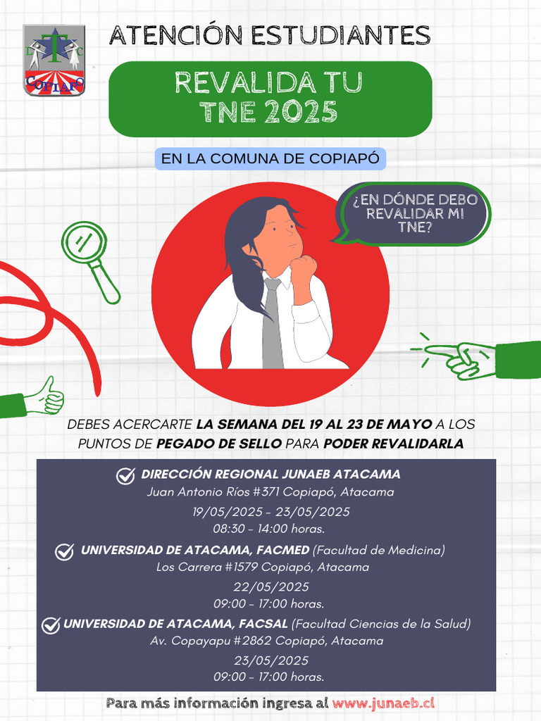 Revalidación TNE 2025 en Copiapó | PDF