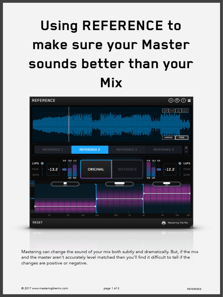 Mastering with REFERENCE Guide | PDF | Sound | Frequency
