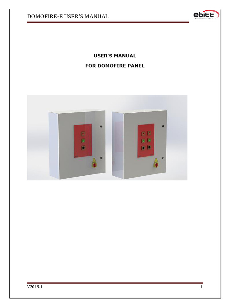 DOMOFIRE-E Operation Instruction - v2019 | PDF | Switch | Pump