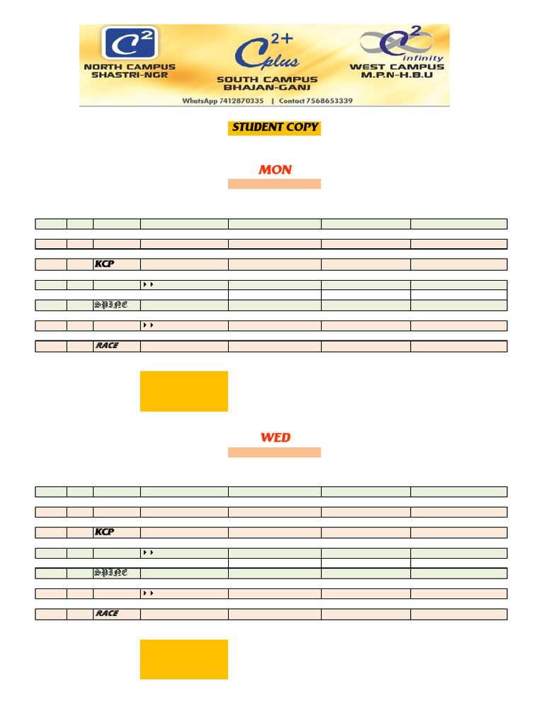 TT 09 To 14JUNE'25 Student Copy W | PDF | Standardized Tests