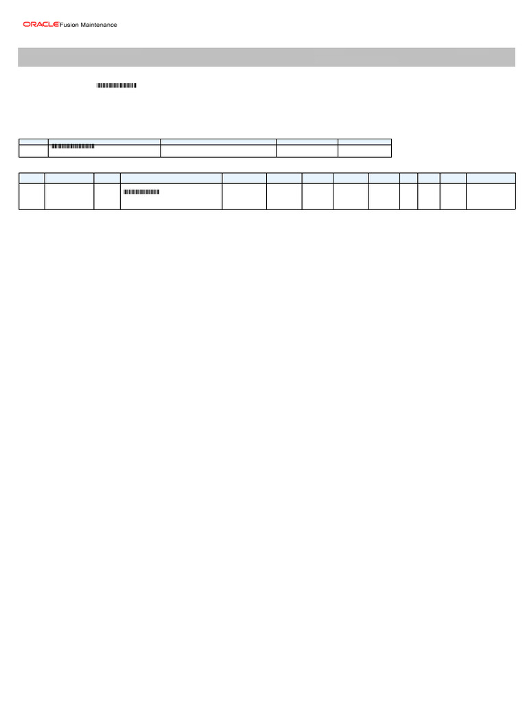 Work Order Material List - D1-164709 | PDF