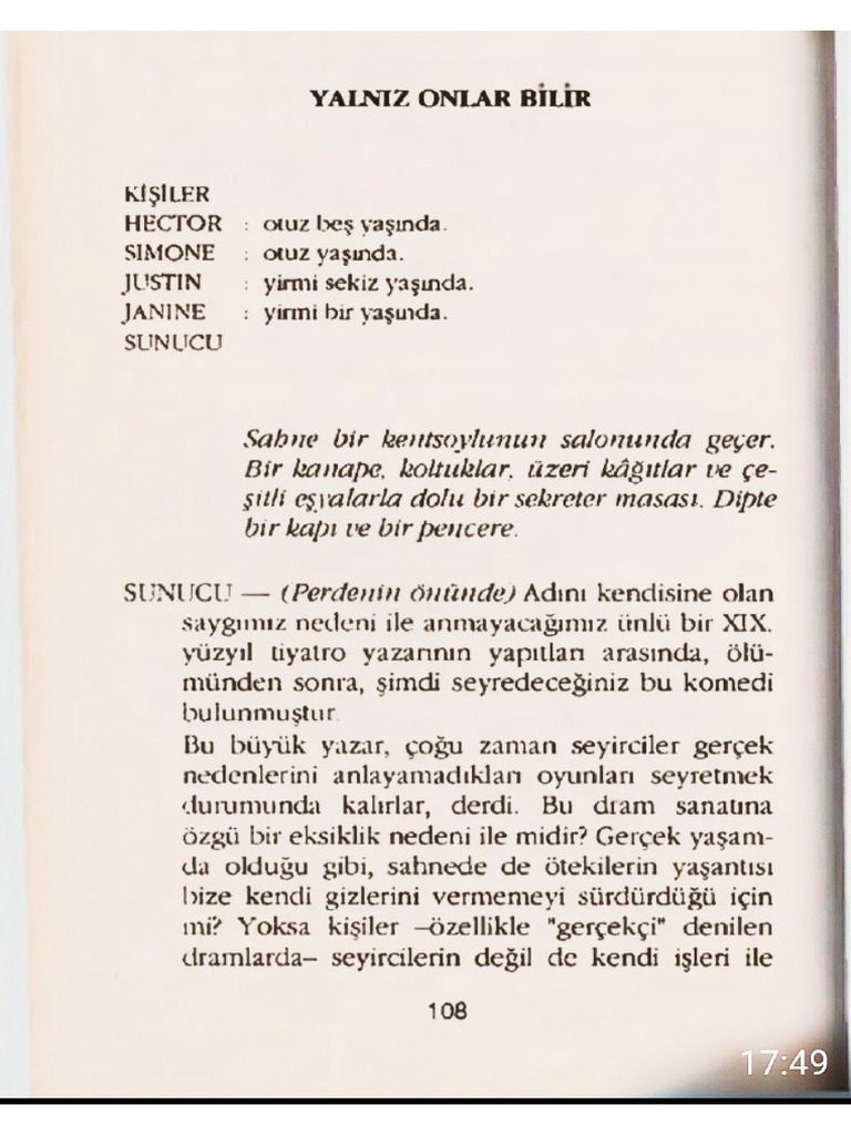 Yalnız Onlar Bilir | PDF