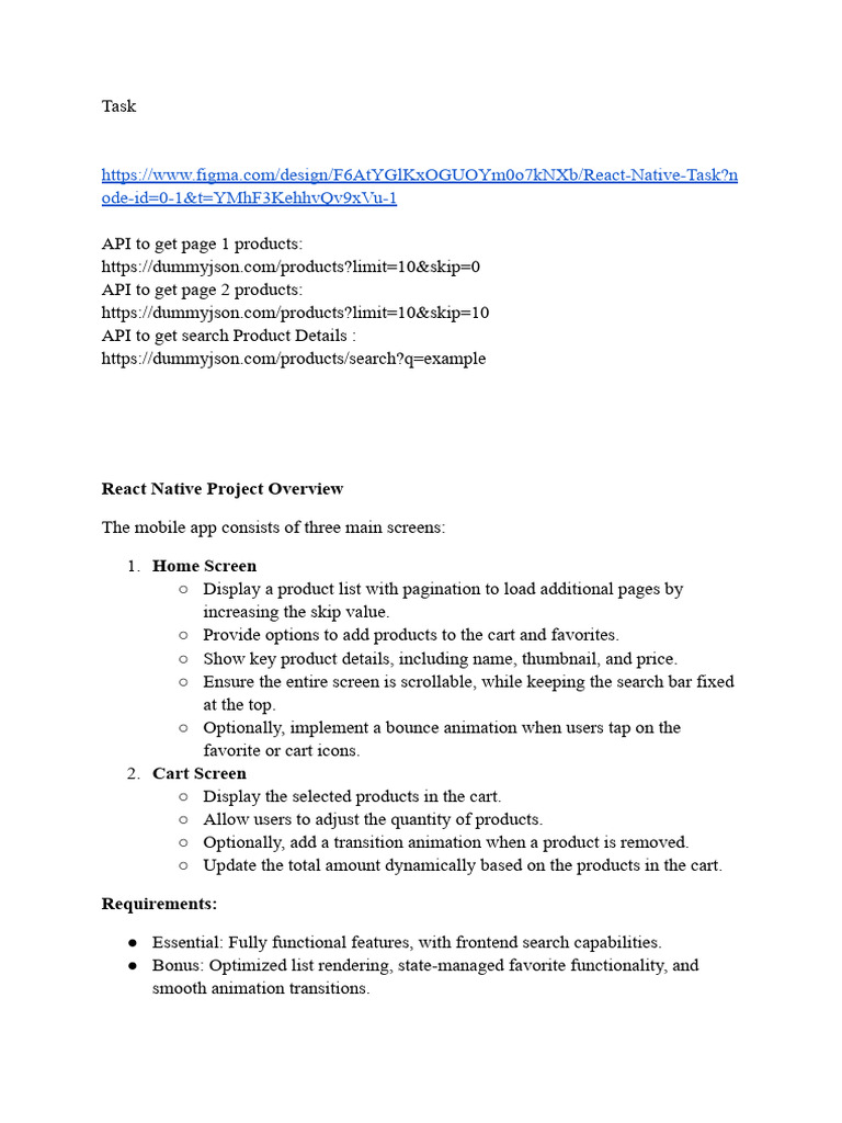 DummyJSON Products API Overview | PDF