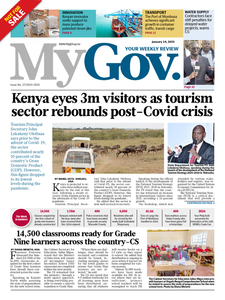 MyGov January 14th 2025 & Agenda Kenya | PDF | Kenya | Tourism